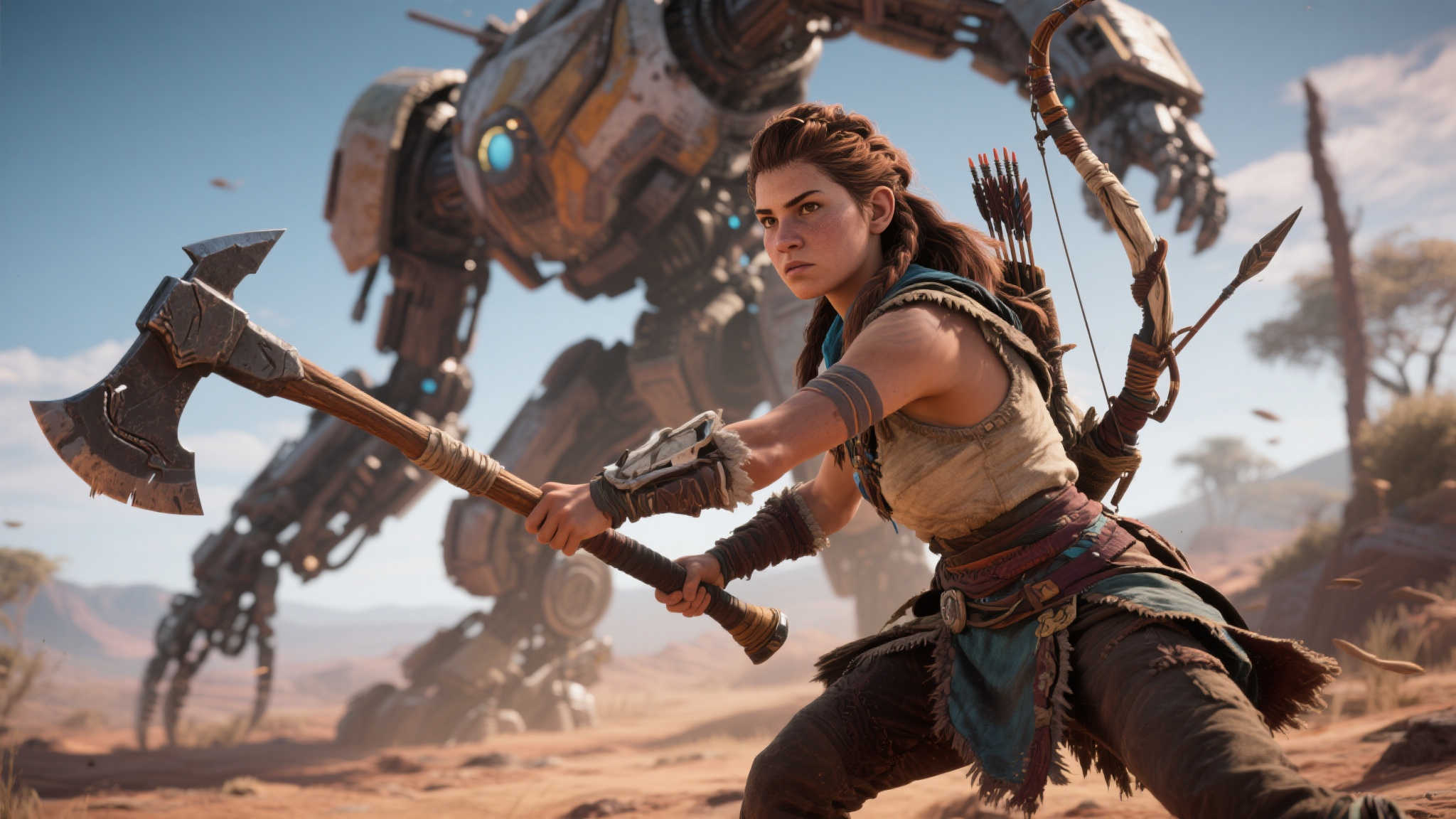 外媒爆料:《地平线3》或受战神启发,新增斧头武器! 你可能会问,为什么是斧头而不是其他近战武