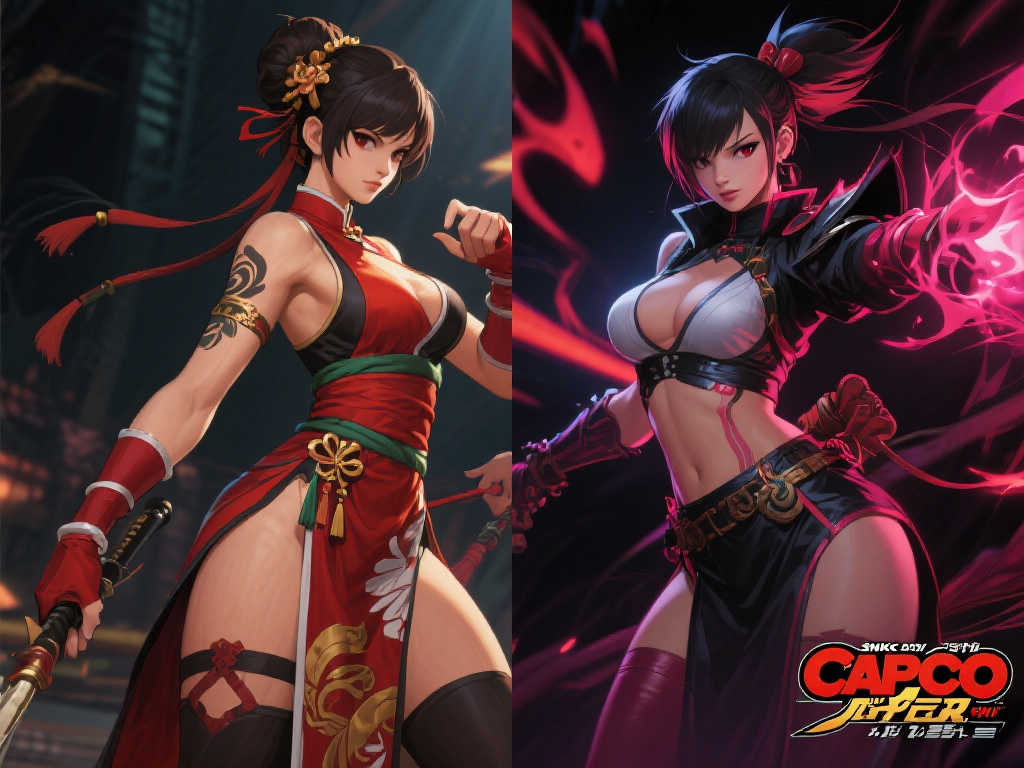 谁更火辣?卡普空与SNK不知火舞身材设计大PK 谁更火辣?卡普空与SNK不知火舞身材设计大PK
