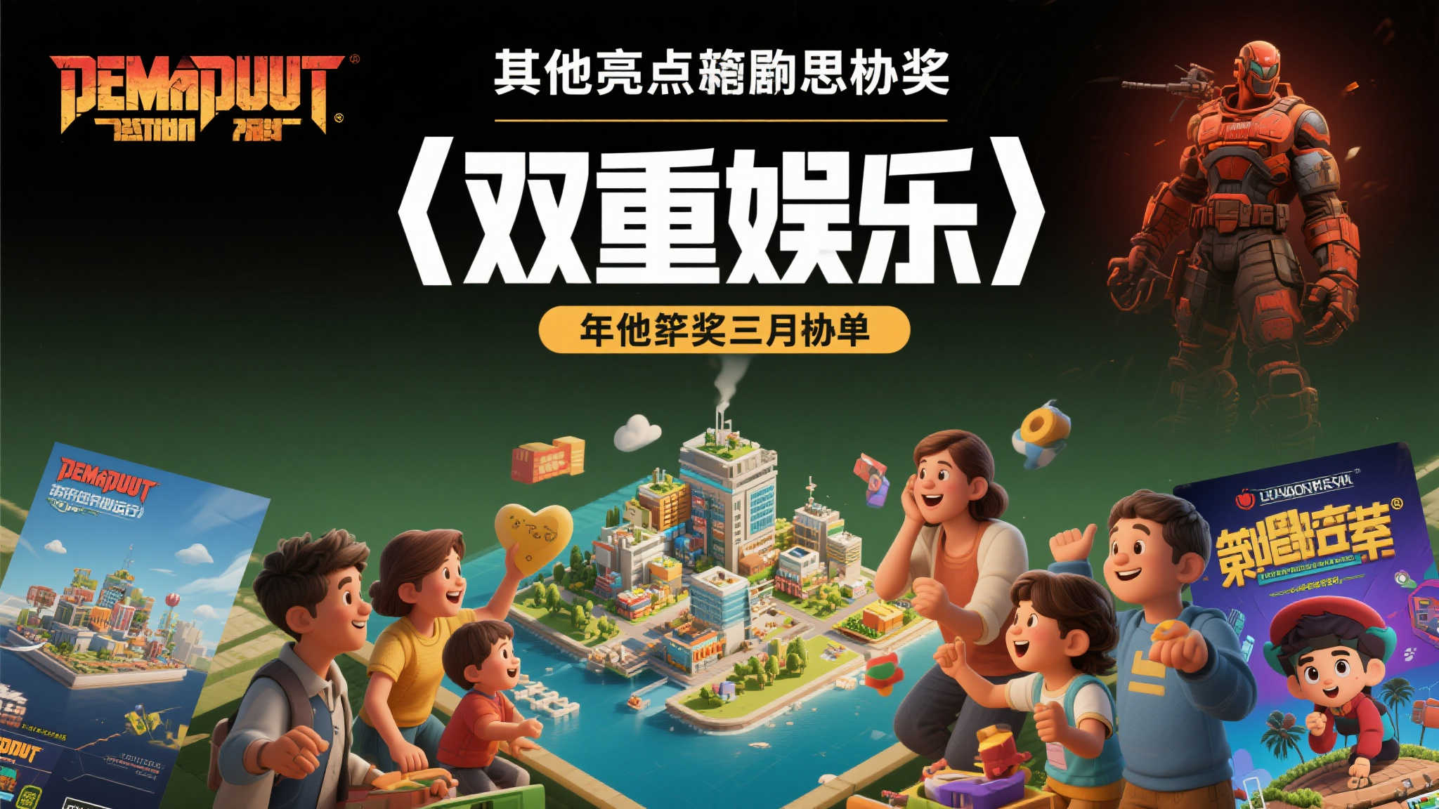 其他亮点作品揭晓，“双重娱乐”强势互补