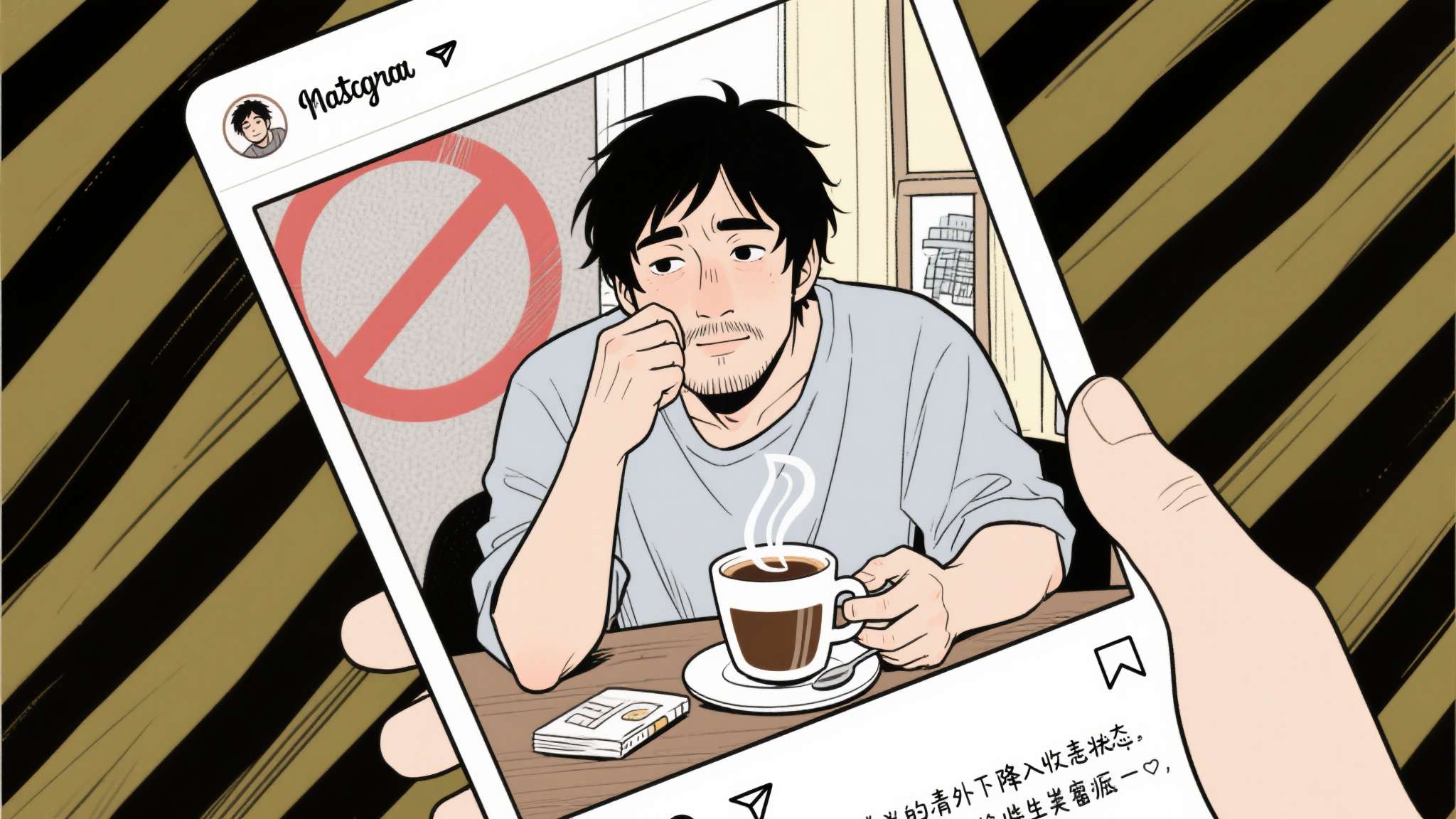 哭诉喝不起咖啡!漫画家自翻遭禁 全球粉丝暖心救急 面对封禁,该漫画家没有选择沉默。他在个人社交账号上发布了一段真情流露的文字,描述